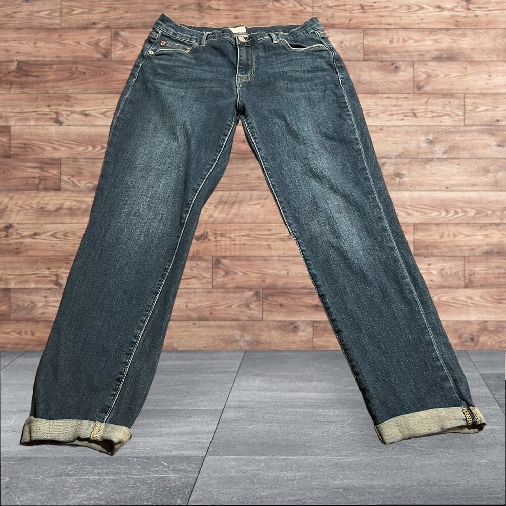 Hudson Women’s Natalie Midrise Slim Boyfriend Cropped Jeans Size 29